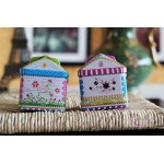 House Shape Storage Boxes,Small Tin Box for Decorations Ornament